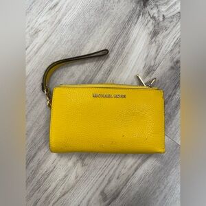 Michael Kors Bright Yellow Wristlet